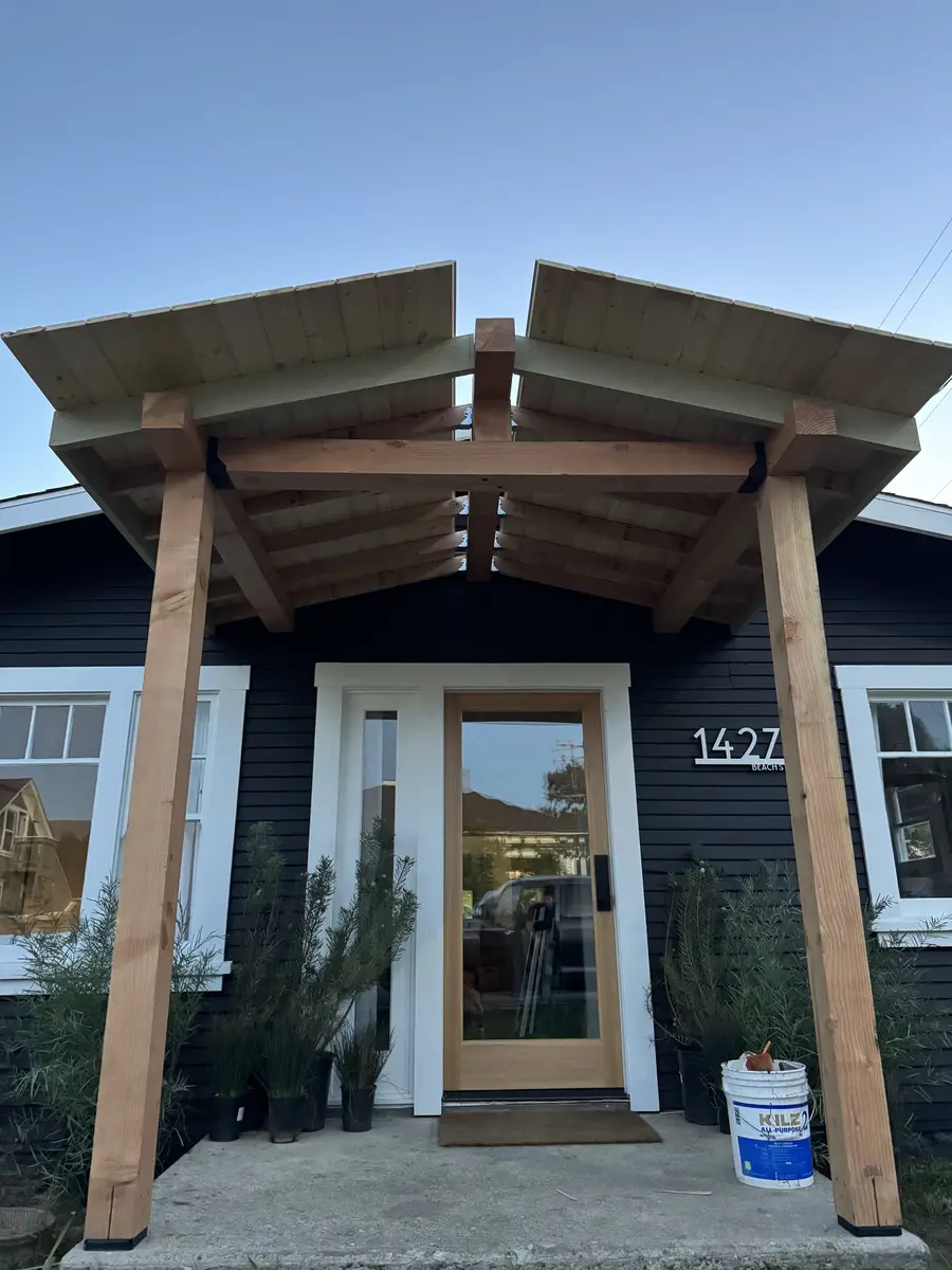 Porch Overhang — Beach St. Remodel — photo 7 of 10