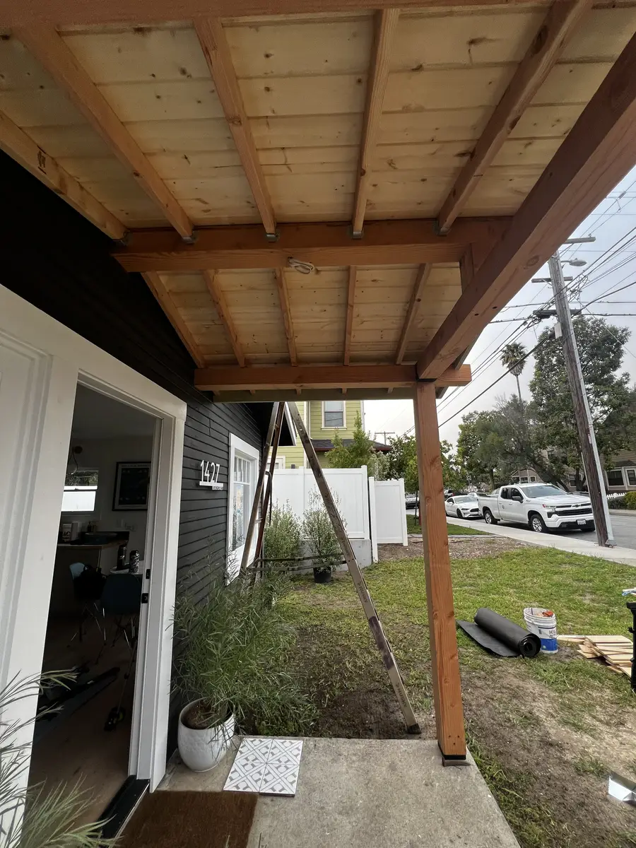 Porch Overhang — Beach St. Remodel — photo 9 of 10